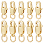 20 шт. 2 стили стойка покрытие латунь карабины с соединительными кольцами, без кадмия, без никеля и без свинца