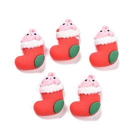 Resin Cabochons, Christmas Theme, Christmas Sock