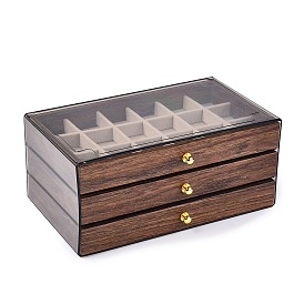 3-ярусные пластиковые ящики для хранения украшений для домашних животных, прямоугольные