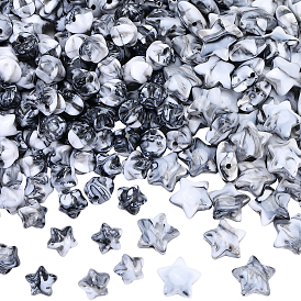 300 шт 2 стили акриловые бусины, звезда, имитация драгоценных камней