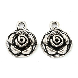 Alloy Pendants, Cadmium Free & Lead Free, Flower
