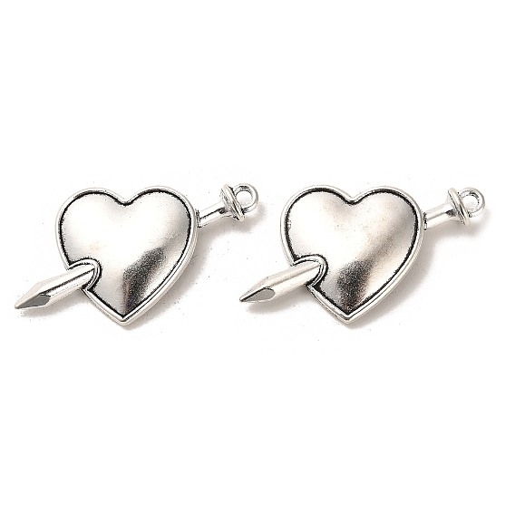 Сплавочные подвески тибетского стиля, без кадмия и без свинца, меч с сердцем