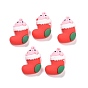 Resin Cabochons, Christmas Theme, Christmas Sock
