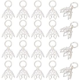 Латунная филигранная бусина, 7-лепесток, цветок