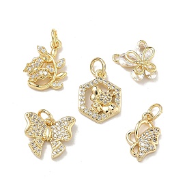 Латунные микро проложить кубического циркония подвески, стойки покрытие, долговечный, без кадмия и без свинца, золотые