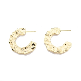 Латунные серьги-гвоздики c-образной формы для женщин, без никеля 