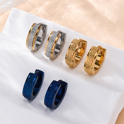 Sand Flash 304 серьги-кольца из нержавеющей стали для женщин, ионное покрытие (ip), круглые