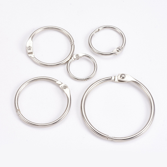 Iron Loose Leaf Book Binder Hinged Rings