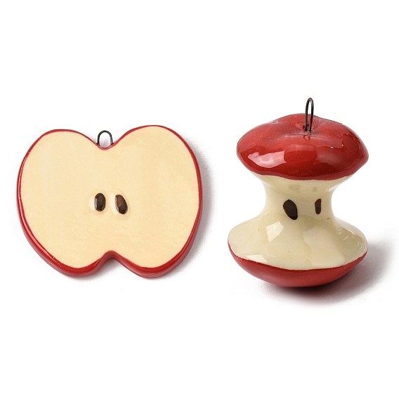 Фарфора ручной работы подвески, яблочные прелести