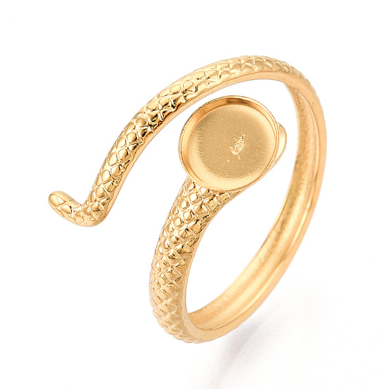 Змея 304 компоненты манжетного кольца из нержавеющей стали, круглая оправа для кольца, ионное покрытие (ip)