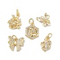 Латунные микро проложить кубического циркония подвески, стойки покрытие, долговечный, без кадмия и без свинца, золотые