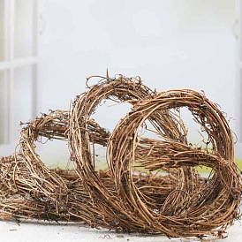 Rattan Twigs Garland Wreaths for Home Party Decoration