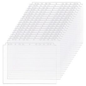 10pcs a4 pages intérieures de classeur en plastique pp de taille pour porte-cartes, rectangle