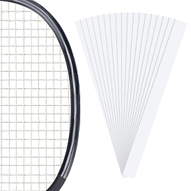 50шт. прозрачные пластиковые защитные накладки для бадминтонных ракеток, прямоугольные