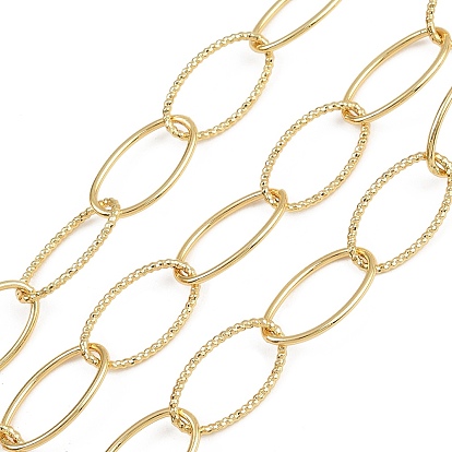 Латунные текстурированные овальные звенья цепи, с катушкой, несварные, без свинца и без кадмия, долговечный, без свинца, без никеля и без кадмия
