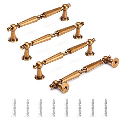 4 pièces de poignées de porte en laiton, pour accessoires de remplacement de sangles de porte d'armoire