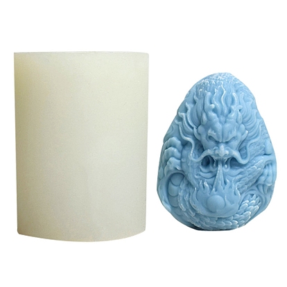 3D Chinese Style Dragon DIY Silicone Candle Molds, Aromatherapy Candle Moulds, Scented Candle Making Molds