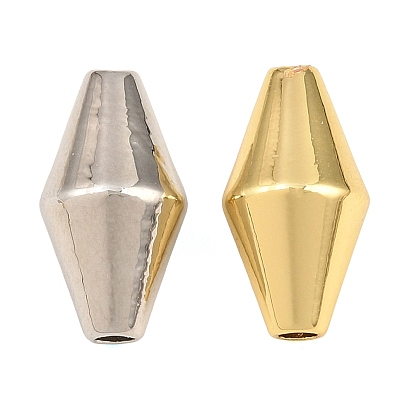 Perles en laiton, Toupie, crémaillère plaquage, plaqué longue durée, sans plomb et sans cadmium