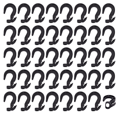 50шт. пластиковые крючки для эластичной веревки