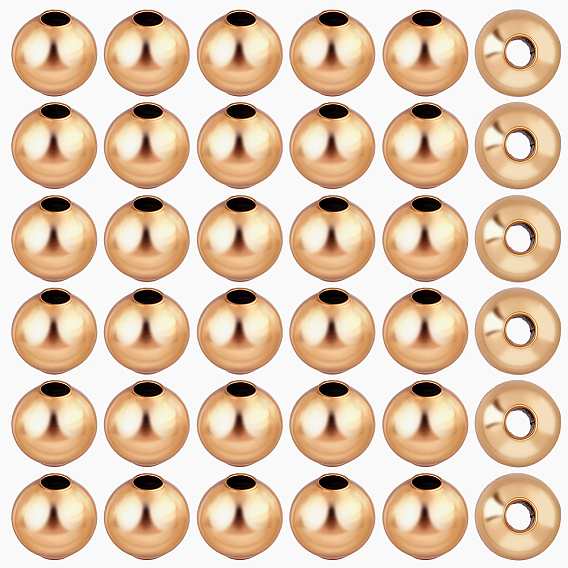 Spacer бисер латунные, круглые