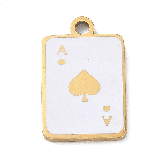 304 нержавеющей стальной эмали подвески, игральная карта с подвесками в виде туза пик
