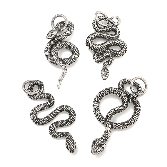 316 хирургические подвески из нержавеющей стали, с целью перехода в кольце, очарование змеи