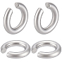 2 пары 303 серьги-манжеты из нержавеющей стали, c-образный