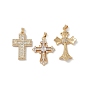 Стойки обшивки латунь кулон, с кубического циркония, без свинца и без кадмия, долговечный, крестик