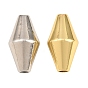 Brass Beads, Bicone, Rack Plating, Long-Lasting Plated, Lead Free & Cadmium Free