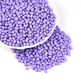 Выпечка краска стеклянные бусины, баррель