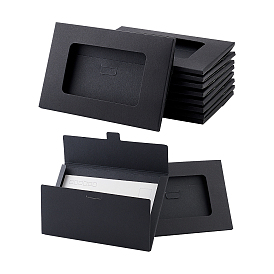 Nbeads 30шт картонные коробки с прозрачными окнами, для упаковки открытки, прямоугольные