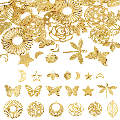 38шт 19 стили железные подвески, разнообразные