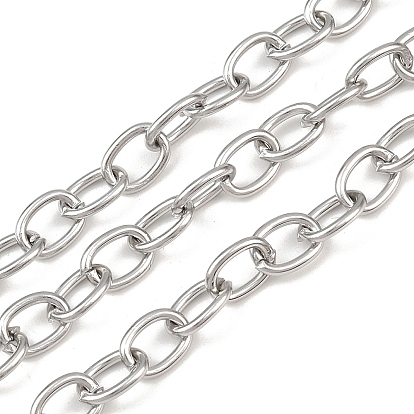304 кабельные цепи из нержавеющей стали, несварные, с катушкой, овальные