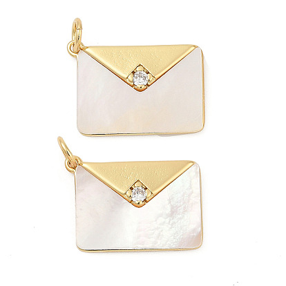 Латунные микро проложить кубического циркония подвески, с оболочкой, письмо амулеты, без кадмия и без свинца, прочное покрытие, стойки покрытие