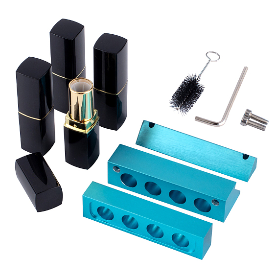 DIY Empty Lipstick Bottle Sets, Lip Balm Tube, Magnetic, with Cap and DIY Lipstick Molds
