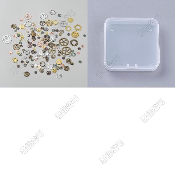 100G Alloy Cabochons, Mixed Gear