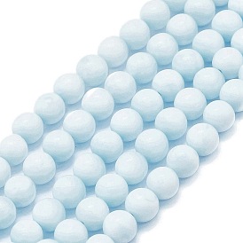 Бусы из натурального гемиморфита, круглые