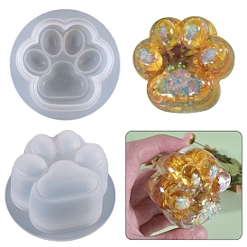 Cat Claw Shape Quicksand DIY Silicone Mold, Shaker Molds, Resin Casting Molds, for UV Resin, Epoxy Resin Craft Making