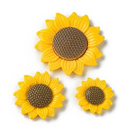 Opaque Resin Cabochons, Sunflower