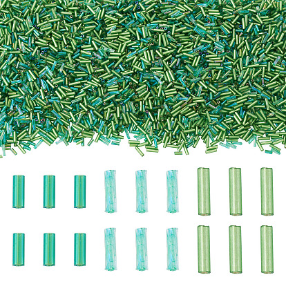 Прозрачные наборы стеклярусных бусин, В комплекте: 120g 3 цветные стеклянные бисерные бусины и витые бисерные бусины