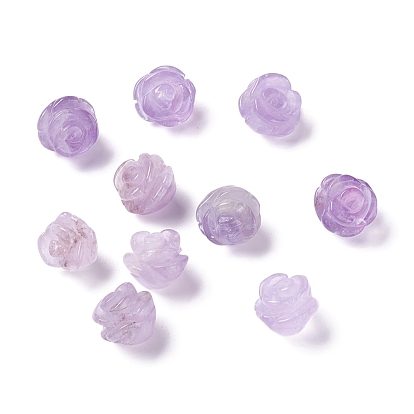 Natural Amethyst Beads, Rose