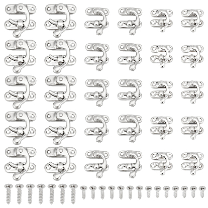 3 стили железный защелка крюк засов рог замок с винтами