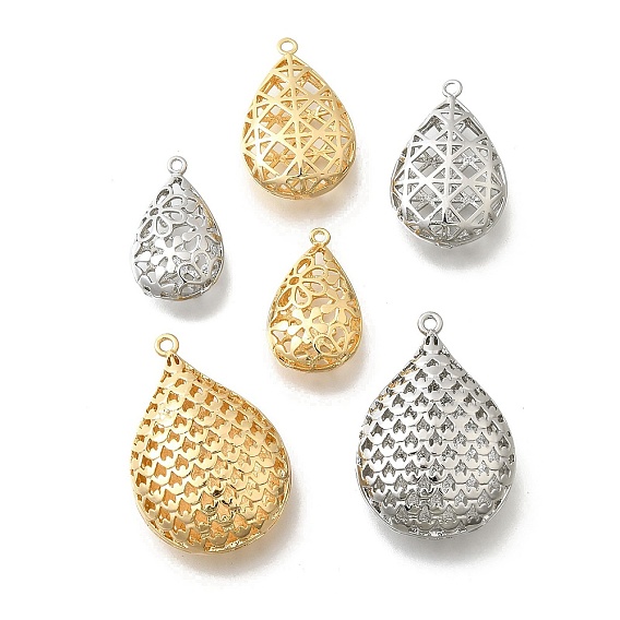 Латунные подвески, без кадмия, без никеля и без свинца, слеза, полый