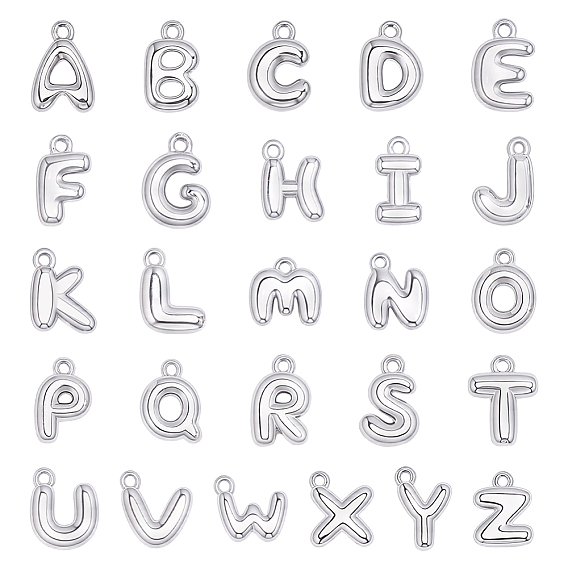 26 шт 26 стили латунные подвески, платина