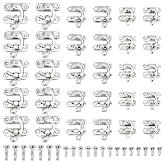 3 стили железный защелка крюк засов рог замок с винтами