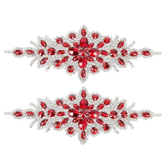 Аппликации из цветов со стразами, украшения аксессуары для свадебного пояса