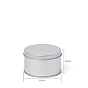 Round Tinplate Candle Tins with Lid, Empty Candle Jar Containers for Candle Making