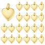 24 латунные подвески шт., долговечный, сердце прелести, с целью перехода в кольце