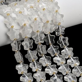 Природных кристаллов кварца бисер нитей, горного хрусталя, звезда, граненые, с бисером