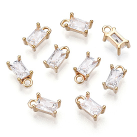 Латунь прелести циркония кубической, прямоугольные, без никеля , без покрытия